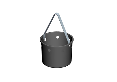 Grease Trap Bucket (heavy duty, black)