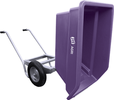 250 L Tipping Wheelbarrow (Purple)