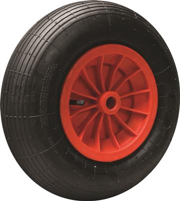 Wheelbarrow Wheel Plastic Rim, 1” Plain Bearing