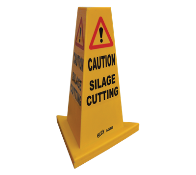 Yellow Hazard Cone (Silage Cutting)